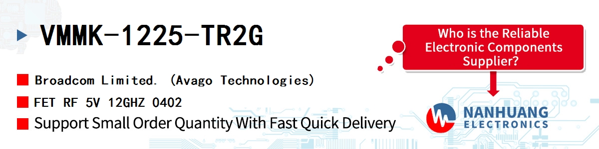 VMMK-1225-TR2G AVAGO FET RF 5V 12GHZ 0402